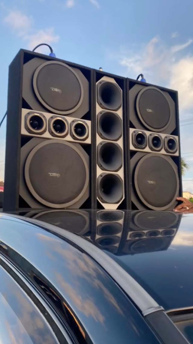 Midrange enclosure installed and sold by Digital Customs & Electronics Cayman Islands